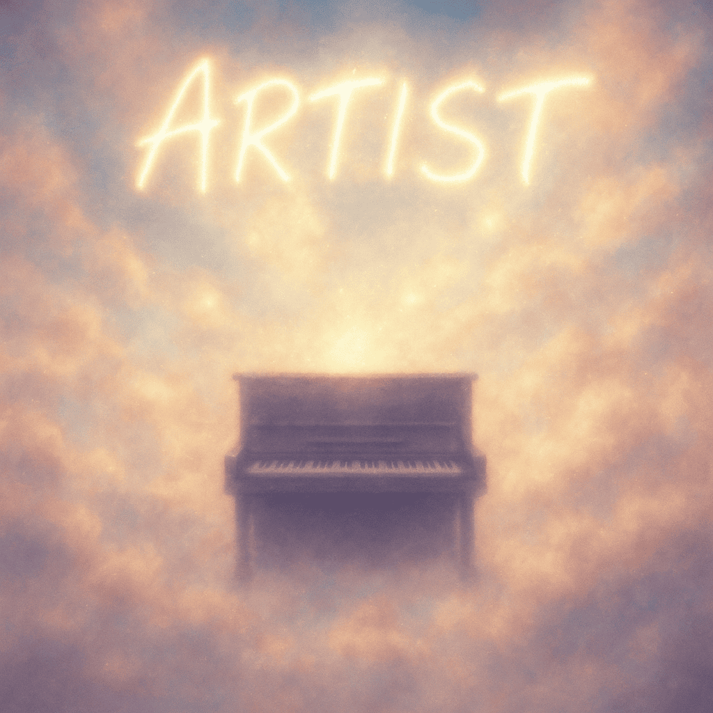 Sky-themed album cover - Atmospheric music artwork design